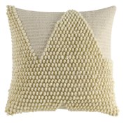 Load image into Gallery viewer, Better Homes &amp; Gardens Handcrafted Looped Triangle Decorative Throw Pillow, 18&quot;x18&quot;, Ivory