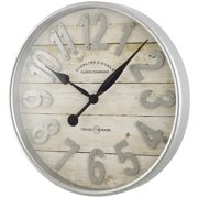 Load image into Gallery viewer, Better Homes &amp; Gardens Farmhouse Plank with Galvanized Finish Wall Clock