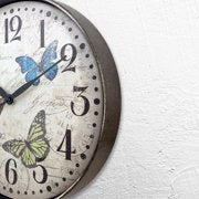 12" BUTTERFLY DIAL WALL CLOCK