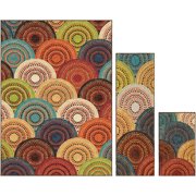 Load image into Gallery viewer, Better Homes and Gardens Bright Dotted Circles Area Rug Set