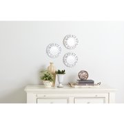 Load image into Gallery viewer, Mainstays 3 Pack Carved Scroll 10&quot; Mirror Set, Distressed White