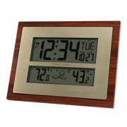 Better Homes & Gardens W86111 Atomic Digital Clock with Forecast & Calendar