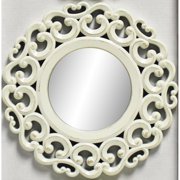 Load image into Gallery viewer, Mainstays 3 Pack Carved Scroll 10&quot; Mirror Set, Distressed White