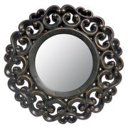 Mainstays 3 Pack Scroll 10" Mirror Set, Black